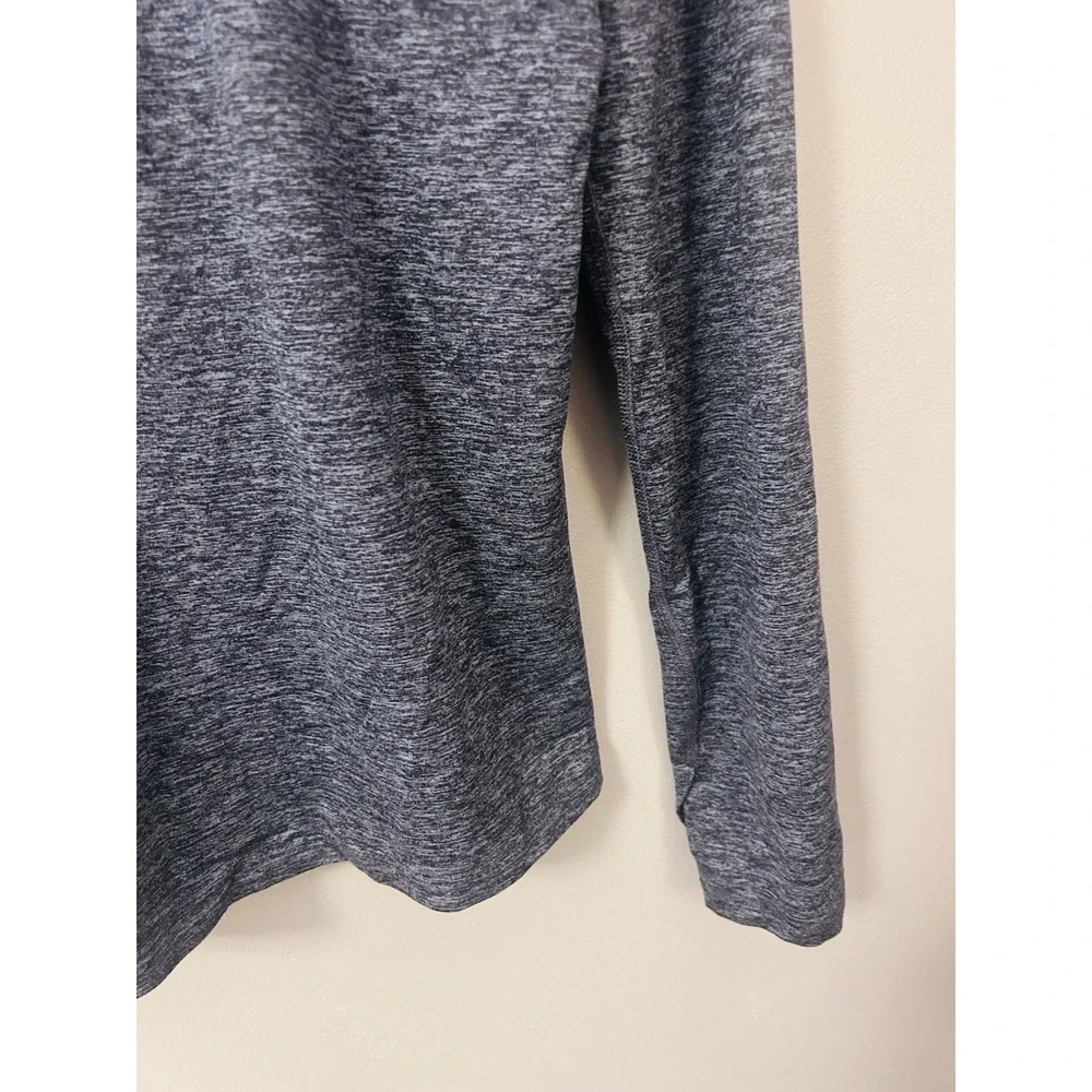 Nike Running Pullover Women S Gray Dri-Fit 1/4 Zip‎ Long Sleeve Athletic Top